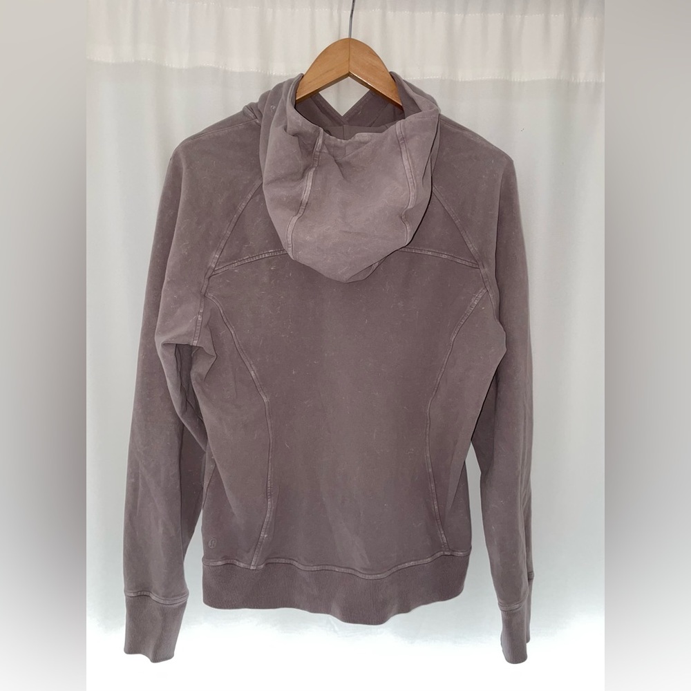 Lululemon scuba pullover women’s size 8 wash purple gray hoodie Lulu sweatshirt - Picture 3 of 4